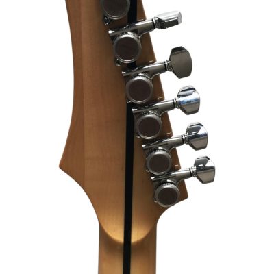 Custom Vesper Languedoc Region G2 Spalted Fhole Koa Electric Guitar - Image 3