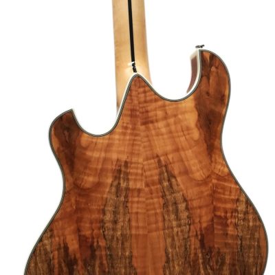 Custom Vesper Languedoc Region G2 Spalted Fhole Koa Electric Guitar - Image 4