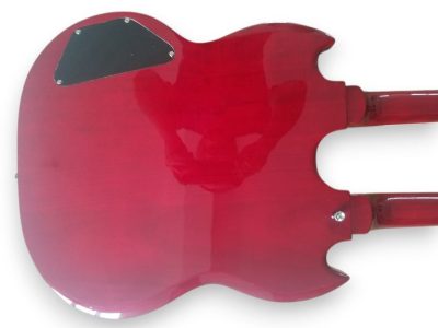 Custom Crown SG Jimmy Page Red Double Neck 12 and 6 String EDS1275 Guitar - Image 9