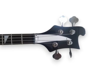 Custom Nova 4080 Geddy Lee Double Neck Black 4 String Bass 12 String Guitar - Image 4