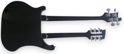 Custom Nova 4080 Geddy Lee Double Neck Black 4 String Bass 12 String Guitar - Image 8