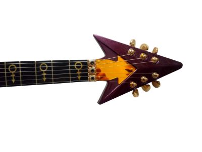 Custom Ember Prince Love Fret Marker Purple Guitar - Image 4