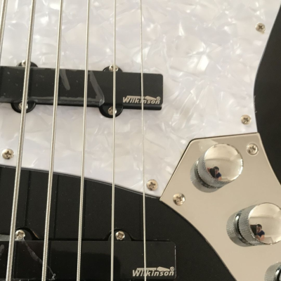 Custom Regent SMD Black Precision 6 String Bass - Image 3