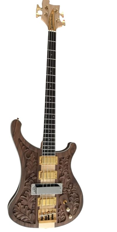 Custom Nova Lemmy Kilmister Engrave 4004 Walnut Satin Bass - Image 5