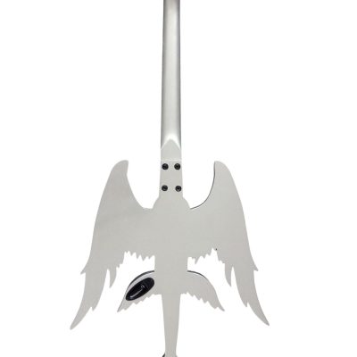Custom Obsidian Angel Sword Alfee Silver Carved Guitar - Image 8
