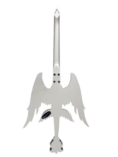 Custom Obsidian Angel Sword Alfee Silver Carved Guitar - Image 8