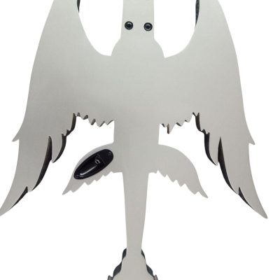 Custom Obsidian Angel Sword Alfee Silver Carved Guitar - Image 9