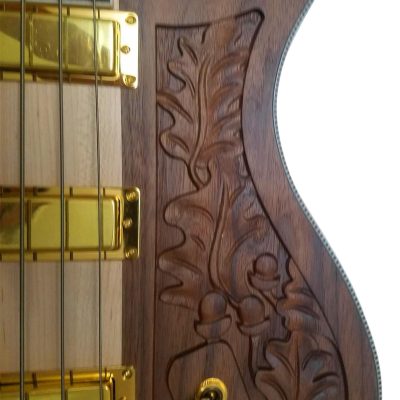 Custom Nova Lemmy Kilmister Engrave 4004 Walnut Satin 4 String Bass - Image 8