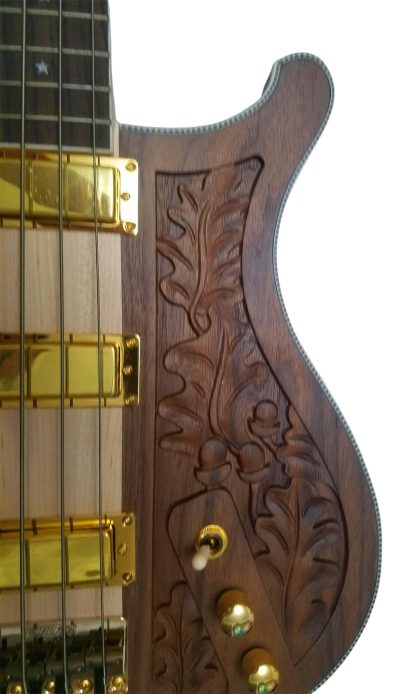 Custom Nova Lemmy Kilmister Engrave 4003 Walnut Satin 4 String Bass - Image 8