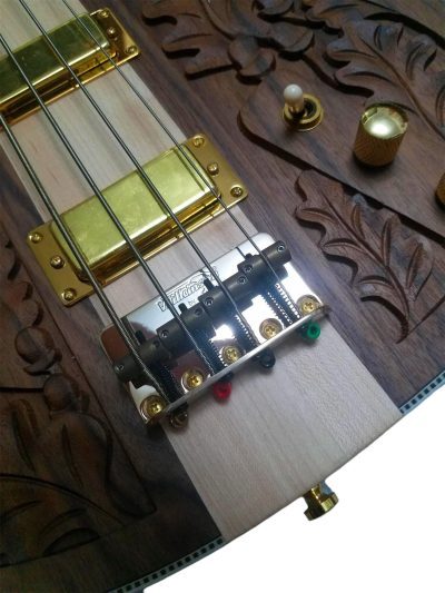 Custom Nova Lemmy Kilmister Engrave 4003 Walnut Satin 4 String Bass - Image 9