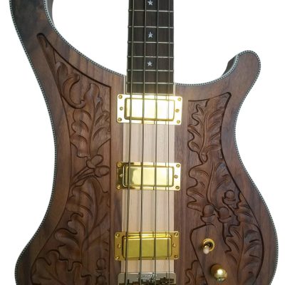 Custom Nova Lemmy Kilmister Engrave 4004 Walnut Satin 4 String Bass