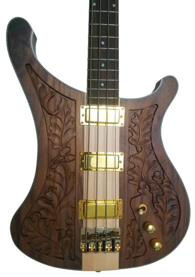 Custom Nova Lemmy Kilmister Engrave 4003 Walnut Satin 4 String Bass