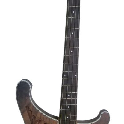 Custom Nova Lemmy Kilmister Engrave 4004 Walnut Satin 4 String Bass - Image 10