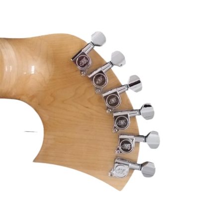 Custom Eclipse Harp Double Neck Maple Headstock Natural Finish Acoustic Guitar - Image 11