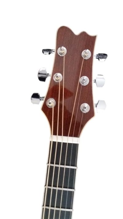 Custom Eclipse Harp Double Neck Maple Headstock Natural Finish Acoustic Guitar - Image 6
