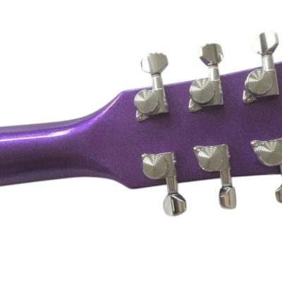 Custom Crown Junior P90 Pickups Purple Double Cutaway Guitar - Image 4