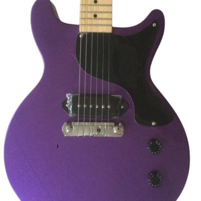 Custom Crown Junior P90 Pickups Purple Double Cutaway Guitar