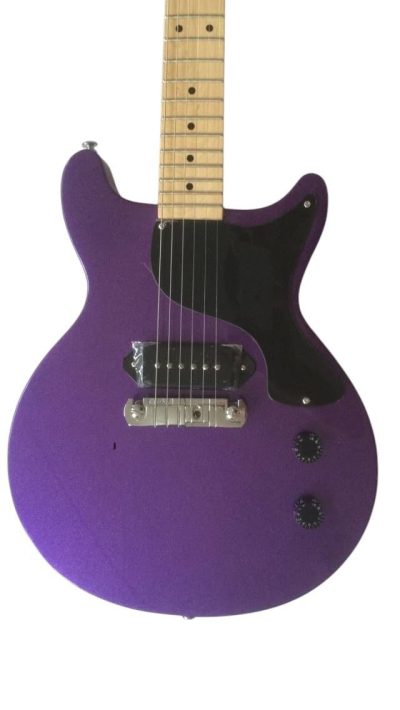 Custom Crown Junior P90 Pickups Purple Double Cutaway Guitar