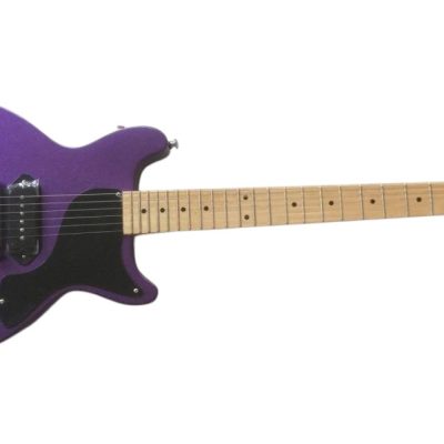 Custom Crown Junior P90 Pickups Purple Double Cutaway Guitar - Image 6