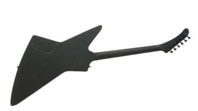Custom Obsidian Hetfield Black Explorer Guitar - Image 4