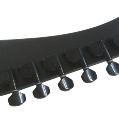 Custom Obsidian Hetfield Black Explorer Guitar - Image 5
