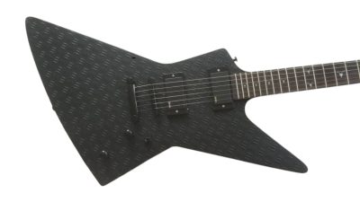 Custom Obsidian Hetfield Black Explorer Guitar