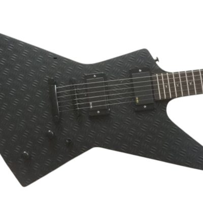 Custom Obsidian Hetfield Black Explorer Guitar