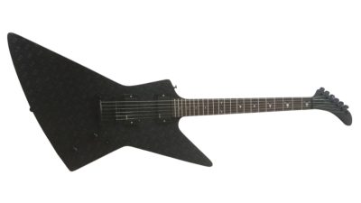 Custom Obsidian Hetfield Black Explorer Guitar - Image 7