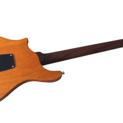 Custom Monarch SE Hollow Body Guitar Fhole Red Burst Quilted Maple Top Guitar - Image 7