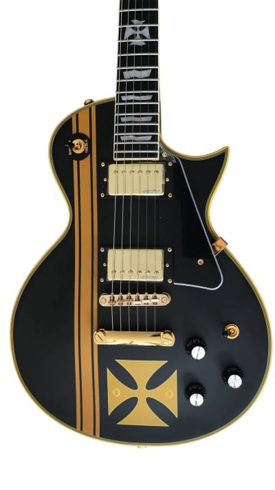 Custom Obsidian James Iron Cross Matte Black II Electric Guitar