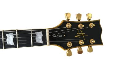 Custom Obsidian James Iron Cross Matte Black II Electric Guitar - Image 3