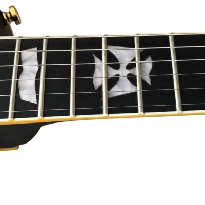 Custom Obsidian James Iron Cross Matte Black II Electric Guitar - Image 4