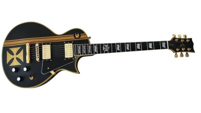 Custom Obsidian James Iron Cross Matte Black II Electric Guitar - Image 5