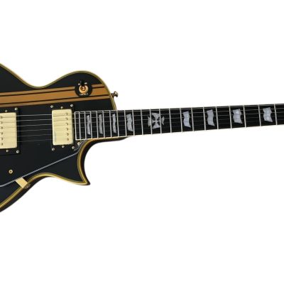 Custom Obsidian James Iron Cross Matte Black II Electric Guitar - Image 5