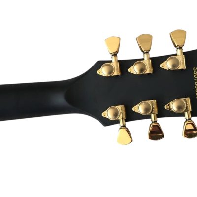 Custom Obsidian James Iron Cross Matte Black II Electric Guitar - Image 7