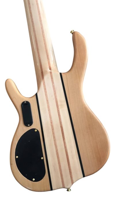 Custom Denver Smith Elite Figured Wood Quilted Maple 5 String Bass - Image 4