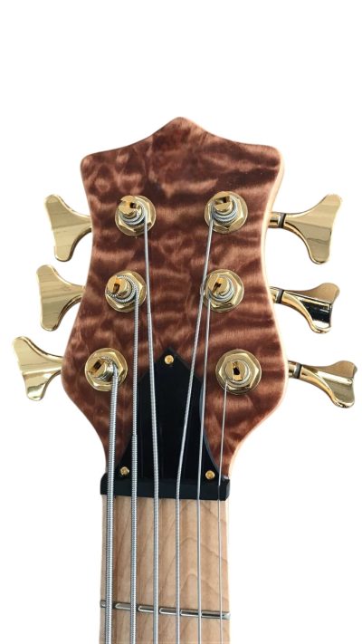 Custom Denver Smith Elite Figured Wood Quilted Maple 5 String Bass - Image 6