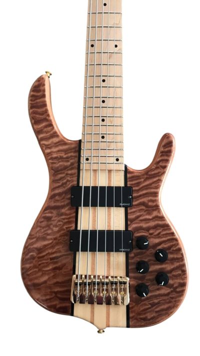Custom Denver Smith Elite Figured Wood Quilted Maple 5 String Bass
