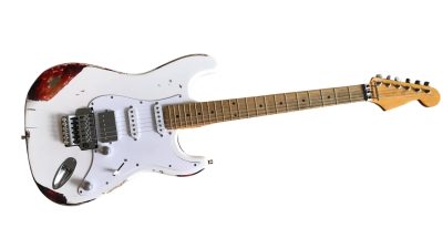 Custom Regent ST Aged Heavy Relic White Tremolo Guitar - Image 2