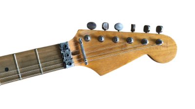Custom Regent ST Aged Heavy Relic White Tremolo Guitar - Image 4
