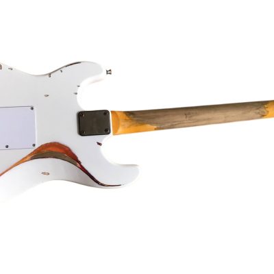 Custom Regent ST Aged Heavy Relic White Tremolo Guitar - Image 5