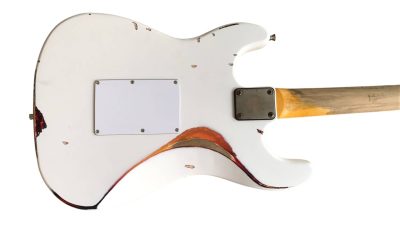 Custom Regent ST Aged Heavy Relic White Tremolo Guitar - Image 6