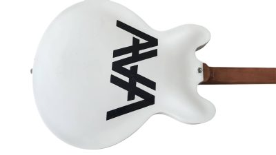 Custom Crown AVA 333 TD Alpine White Fhole Semi Hollow Jazz Guitar - Image 5