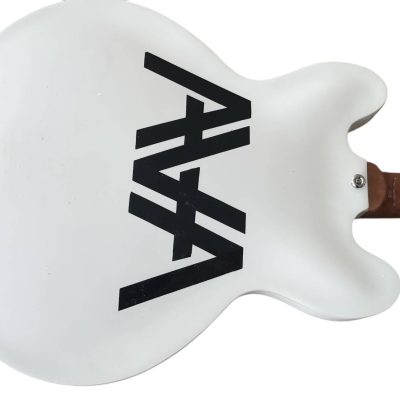Custom Crown AVA 333 TD Alpine White Fhole Semi Hollow Jazz Guitar - Image 5