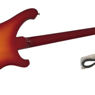 Custom Nova PM 4001 Cherry Fireglo Psychedelic Left Handed Bass Dot Fretboard Inlays - Image 3