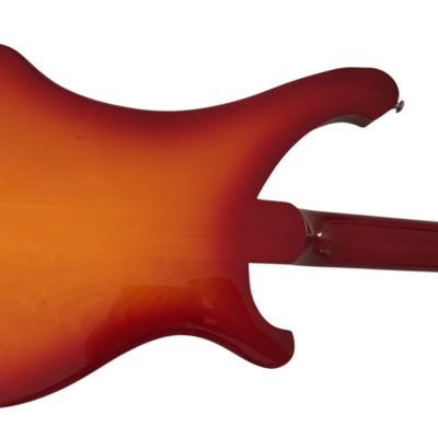 Custom Nova PM 4001 Cherry Fireglo Psychedelic Left Handed Bass Dot Fretboard Inlays - Image 4
