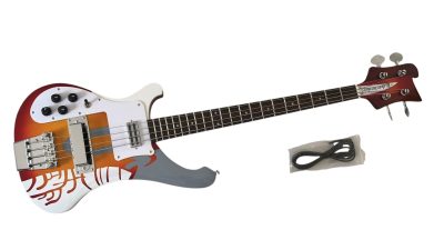 Custom Nova PM 4003 Cherry Fireglo Psychedelic Left Handed Bass Dot Fretboard Inlays - Image 6