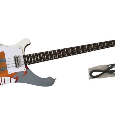 Custom Nova PM 4001 Cherry Fireglo Psychedelic Left Handed Bass Dot Fretboard Inlays - Image 6