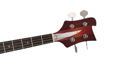 Custom Nova PM 4003 Cherry Fireglo Psychedelic Left Handed Bass Dot Fretboard Inlays - Image 7