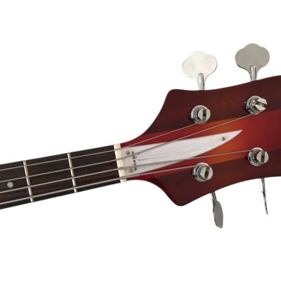 Custom Nova PM 4001 Cherry Fireglo Psychedelic Left Handed Bass Dot Fretboard Inlays - Image 7